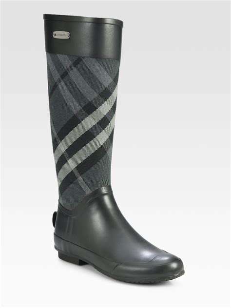 burberry clemence check rain boots|Burberry rain boots.